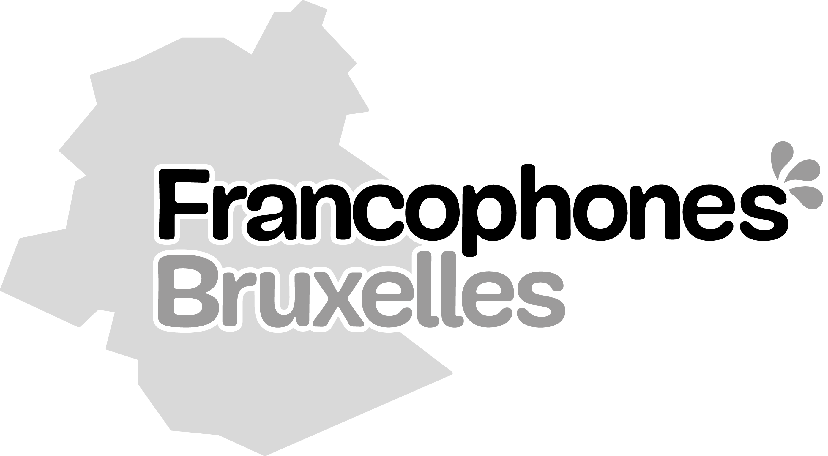 Logo Francophones Bruxelles GRIS